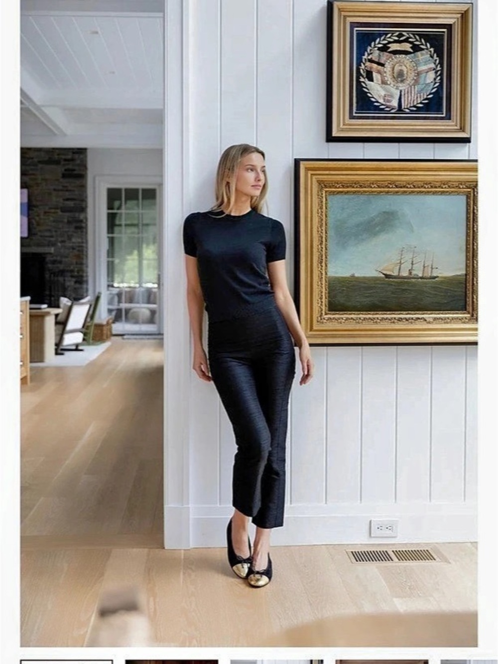 Julia Amory Jackie Pant in Black Silk Duponi XS